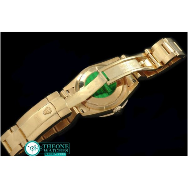 Rolex - 2011 Flora Oyster/Diam YG M-Green Swiss Eta 2836-2