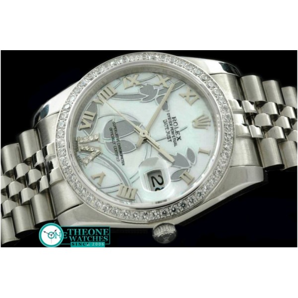 Rolex - 2011 Flora Jubilee/Diam SS P-White Swiss Eta 2836-2