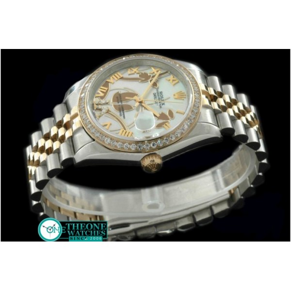 Rolex - 2011 Flora Jubilee/Diam SS/YG P-White Swiss Eta 2836-2