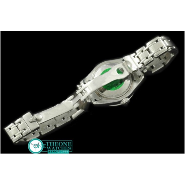 Rolex -2011 Flora 12-Diam SS M-Green Swiss Eta 2671-2