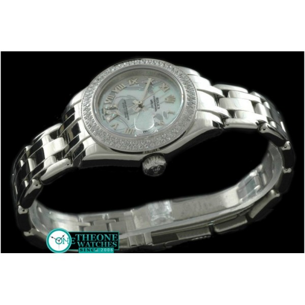 Rolex - 2011 Flora 2Diam SS P-White Swiss Eta 2671-2