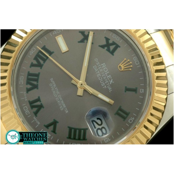 Rolex - SS Oyster/Fluted Grey Asian Eta 2836