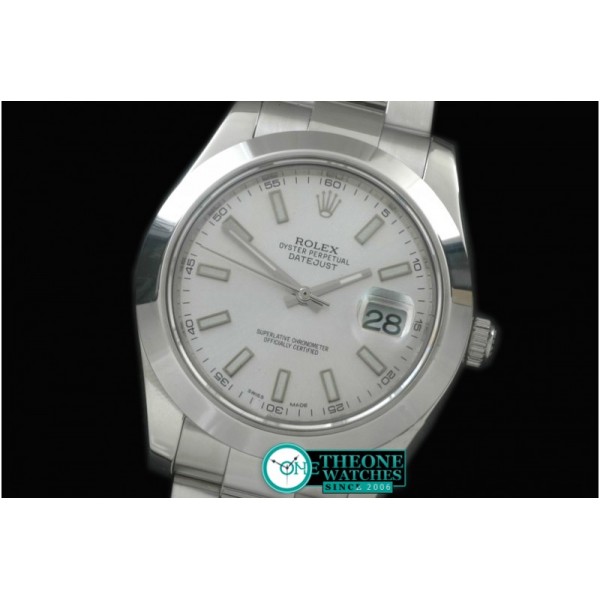 Rolex - SS Oyster/Smooth White Sticks Asian Eta 2836