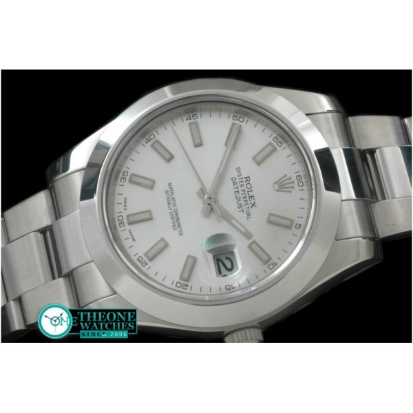 Rolex - SS Oyster/Smooth White Sticks Asian Eta 2836