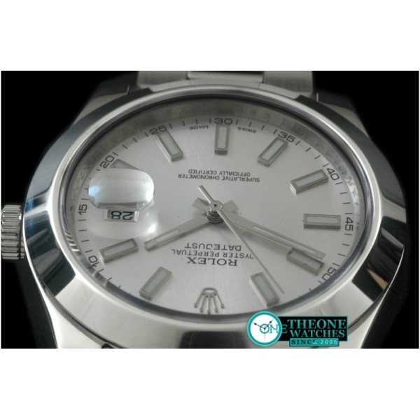 Rolex - SS Oyster/Smooth White Sticks Asian Eta 2836