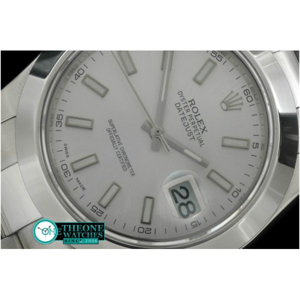 Rolex - SS Oyster/Smooth White Sticks Asian Eta 2836