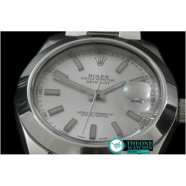 Rolex - SS Oyster/Smooth White Sticks Asian Eta 2836