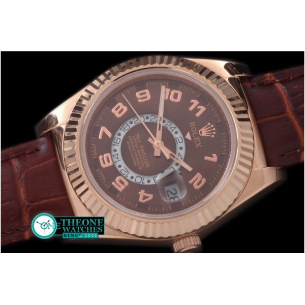 Rolex - Skydweller RG/LE Brown Asian ST3855