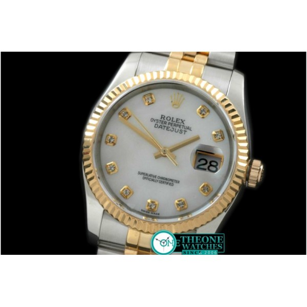 Rolex - 116233 MOP Wht Diam TT Swiss 2836