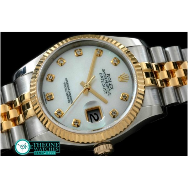 Rolex - 116233 MOP Wht Diam TT Swiss 2836