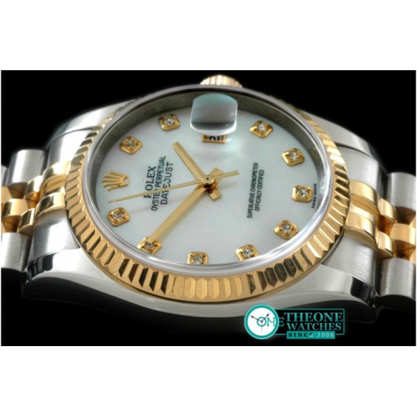 Rolex - 116233 MOP Wht Diam TT Swiss 2836