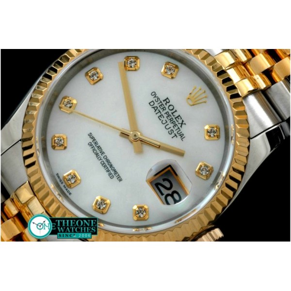 Rolex - 116233 MOP Wht Diam TT Swiss 2836