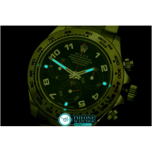 Rolex - Daytona 116506 Noob SS/SS Black Num A-7750 Sec@6