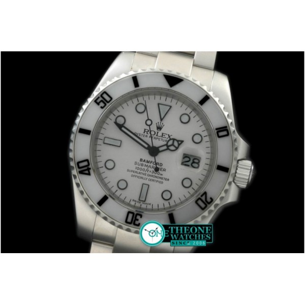 Rolex - 116610 Bamford White SS Sub A-2836