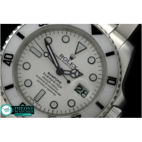 Rolex - 116610 Bamford White SS Sub A-2836