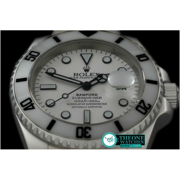 Rolex - 116610 Bamford White SS Sub A-2836