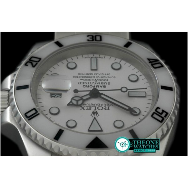 Rolex - 116610 Bamford White SS Sub A-2836