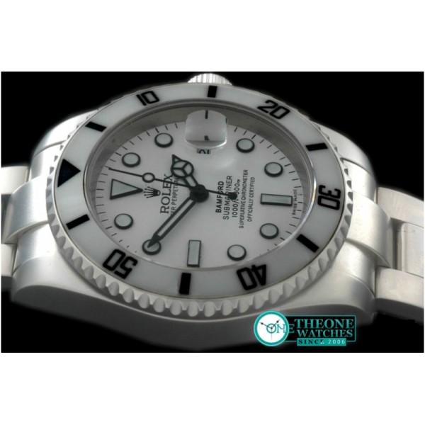 Rolex - 116610 Bamford White SS Sub A-2836