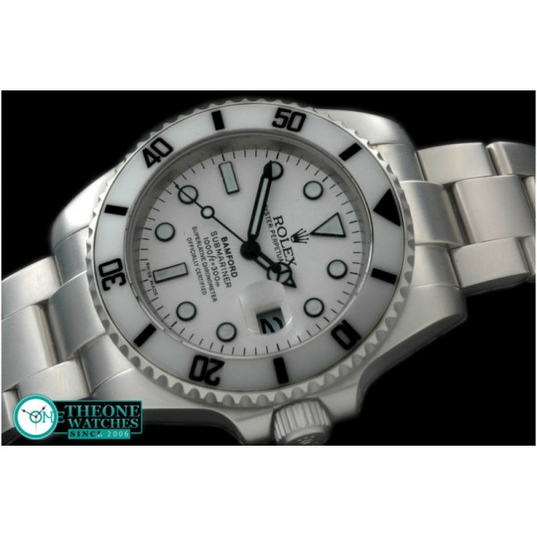 Rolex - 116610 Bamford White SS Sub A-2836