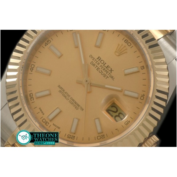 Rolex - SS/YG Oyster Fluted Gold Sticks Asian Eta 2836-2