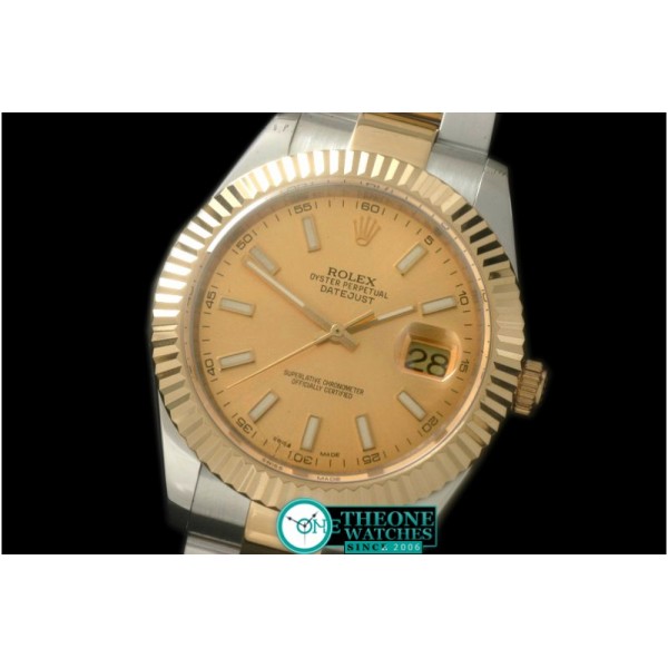 Rolex - SS/YG Oyster Fluted Gold Sticks Asian Eta 2836-2