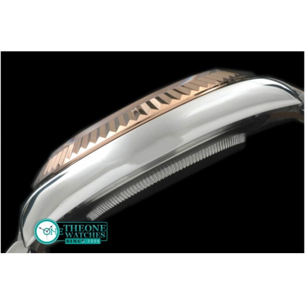 Rolex - SS/RG Oyster Fluted P-White Sticks Asian Eta 2836-2