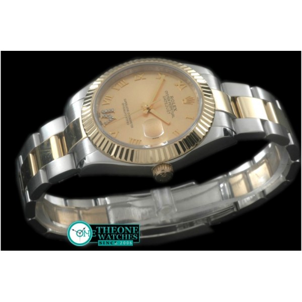 Rolex - SS/YG Oyster Fluted Gold Roman Asian Eta 2836-2