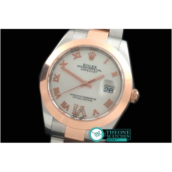Rolex - SS/RG Oyster White Roman Asian Eta 2836-2