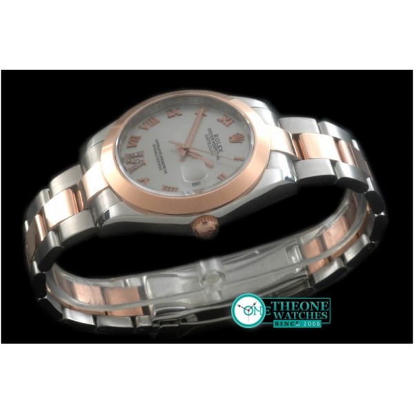 Rolex - SS/RG Oyster White Roman Asian Eta 2836-2