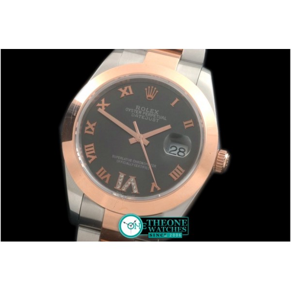 Rolex - SS/RG Oyster Grey Roman Asian Eta 2836-2