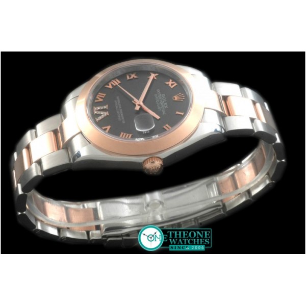 Rolex - SS/RG Oyster Grey Roman Asian Eta 2836-2