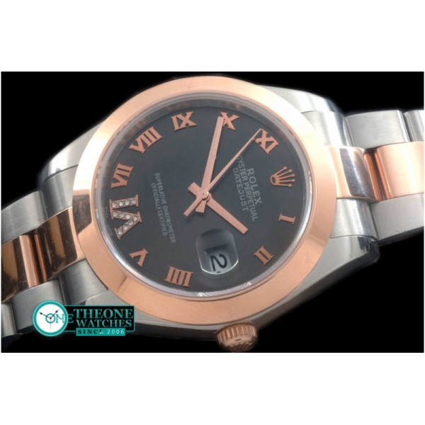 Rolex - SS/RG Oyster Grey Roman Asian Eta 2836-2