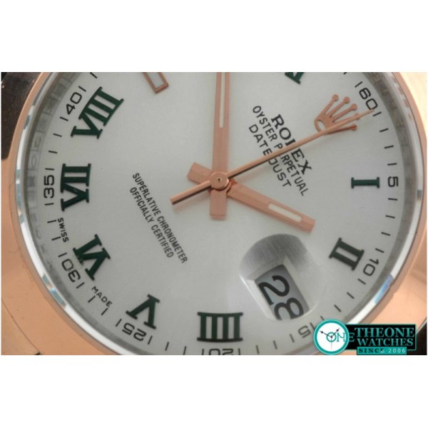 Rolex - SS/RG Oyster White Roman Asian Eta 2836-2