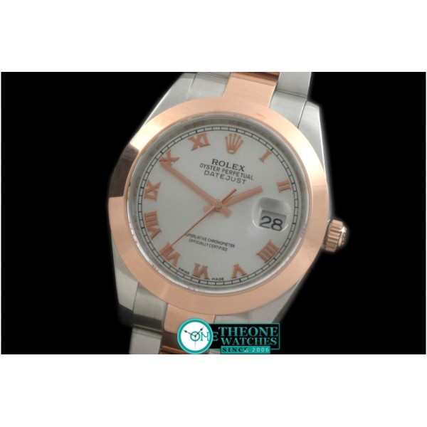 Rolex - SS/RG Oyster White Roman Asian Eta 2836-2