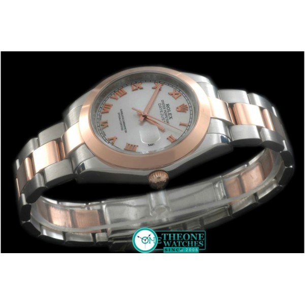 Rolex - SS/RG Oyster White Roman Asian Eta 2836-2