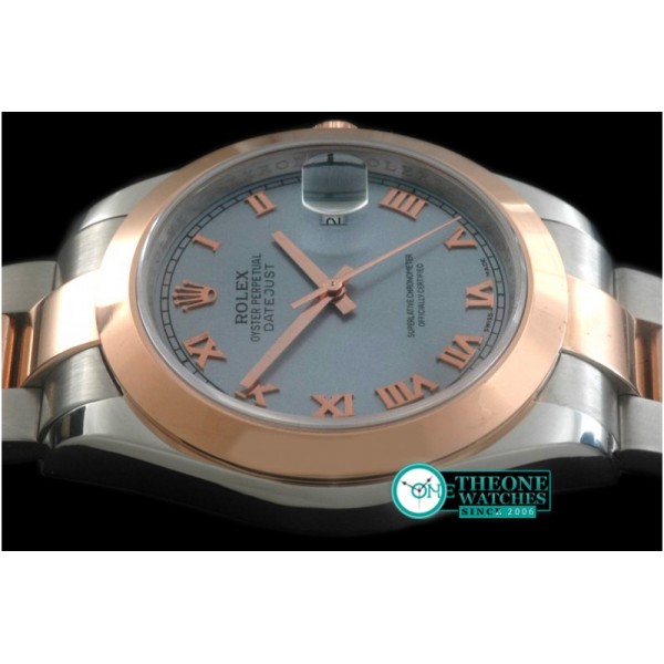 Rolex - SS/RG Oyster L-Blue Roman Asian Eta 2836-2