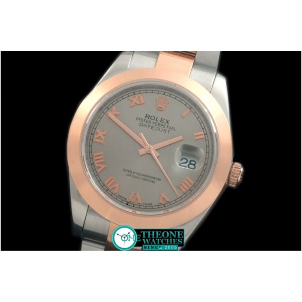 Rolex - SS/RG Oyster Grey Roman Asian Eta 2836-2