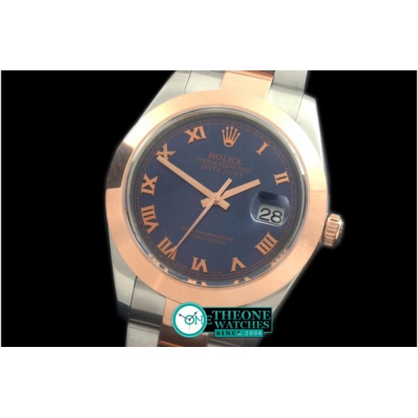 Rolex - SS/RG Oyster Blue Roman Asian Eta 2836-2
