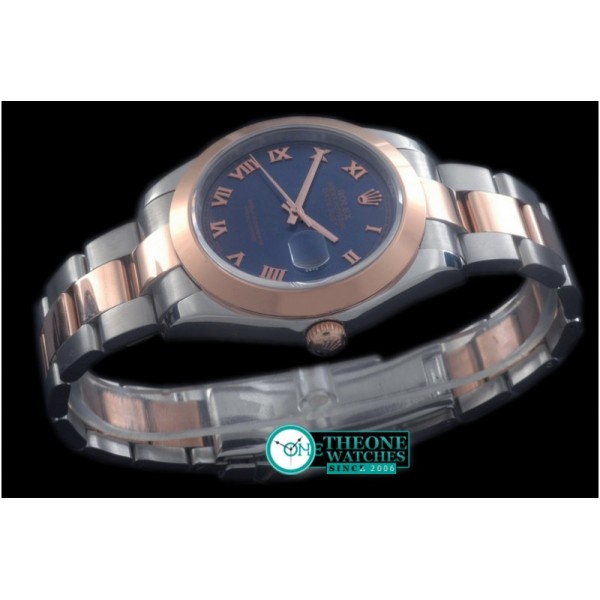 Rolex - SS/RG Oyster Blue Roman Asian Eta 2836-2