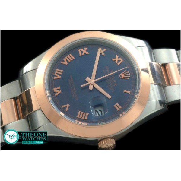 Rolex - SS/RG Oyster Blue Roman Asian Eta 2836-2