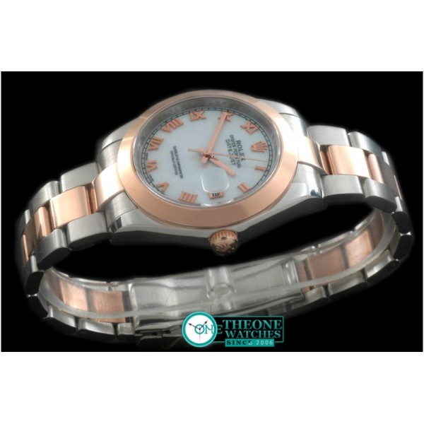 Rolex - SS/RG Oyster M-White Roman Asian Eta 2836-2