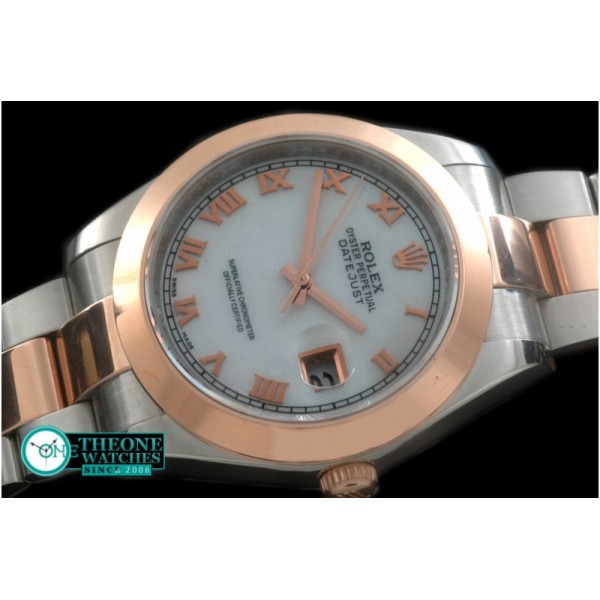 Rolex - SS/RG Oyster M-White Roman Asian Eta 2836-2