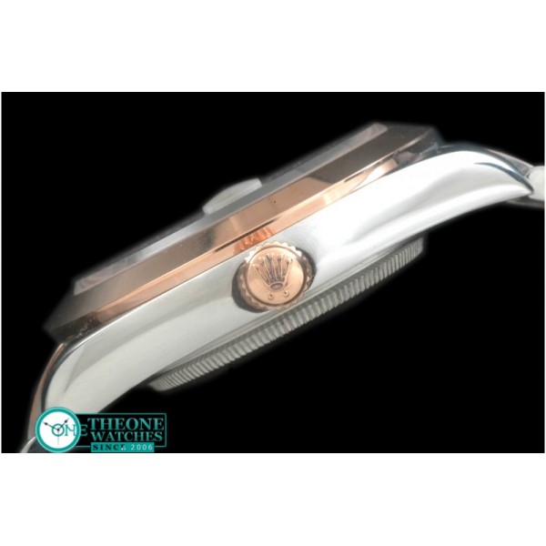 Rolex - SS/RG Oyster Black Diam Asian Eta 2836-2