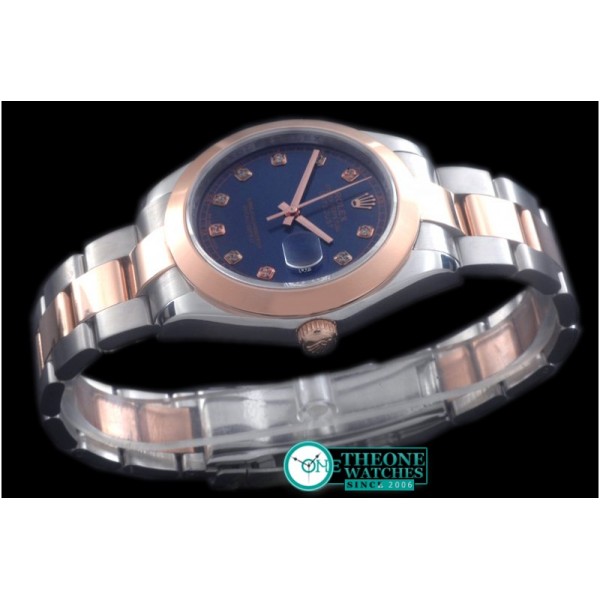 Rolex - SS/RG Oyster Blue Diam Asian Eta 2836-2