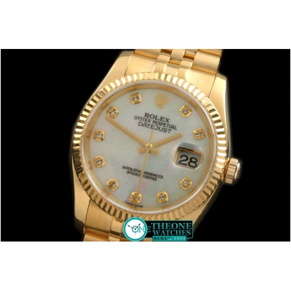 Rolex - 116238 MOP White Diam FG Swiss 2836