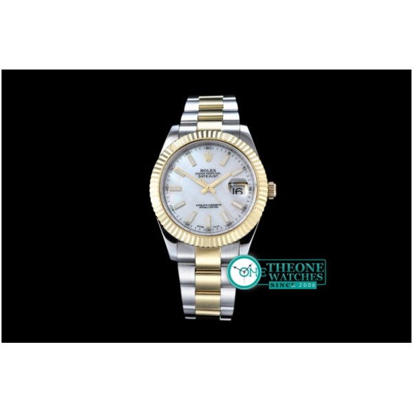 Rolex - SS/YG Oyster M-White Stk Asian 2813