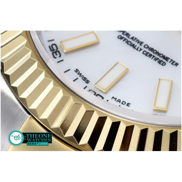 Rolex - SS/YG Oyster M-White Stk Asian 2813