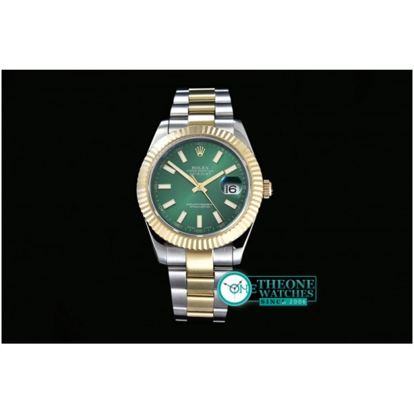 Rolex - SS/YG Oyster Green Stk Asian 2813