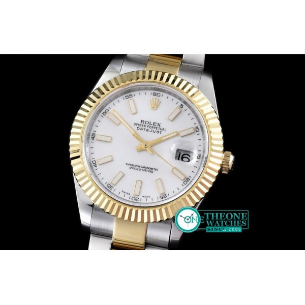 Rolex - SS/YG Oyster P-White Stk Asian 2813