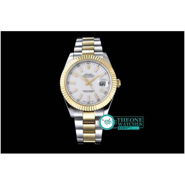 Rolex - SS/YG Oyster P-White Stk Asian 2813